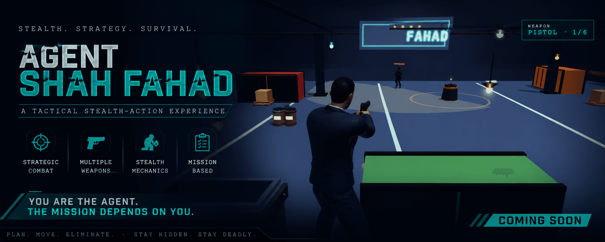 Agent Shah — 3D Portfolio Game — Three.js + Rapier 3D physics — a playable agent-themed portfolio