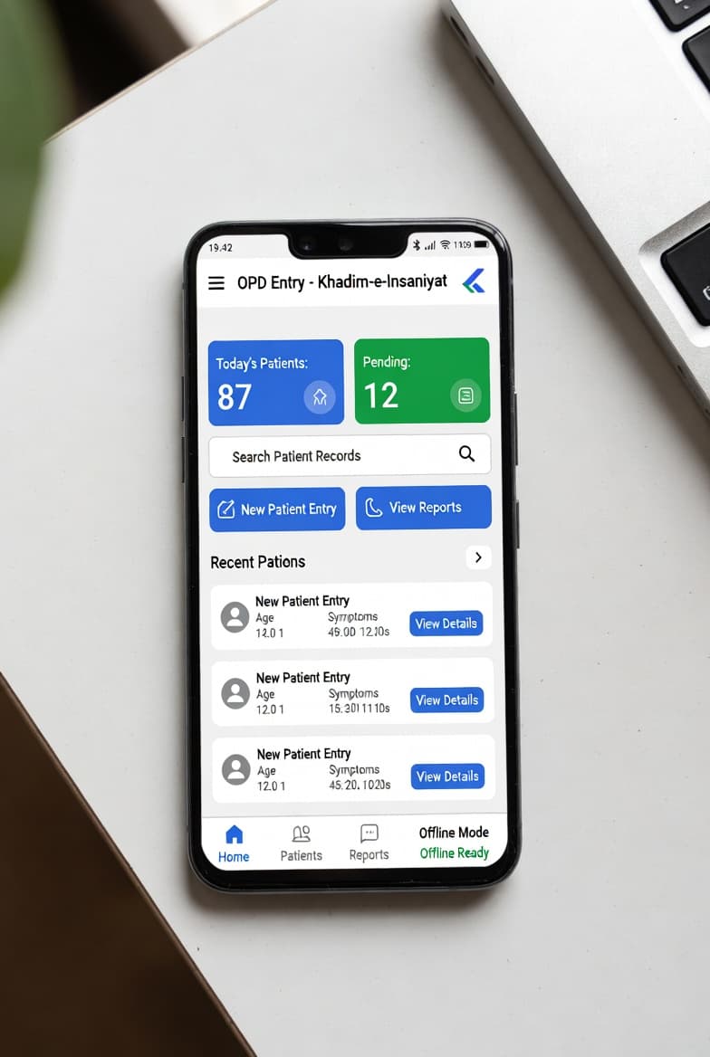 OPD Entry Software — Offline-first patient registration app for hospital OPDs
