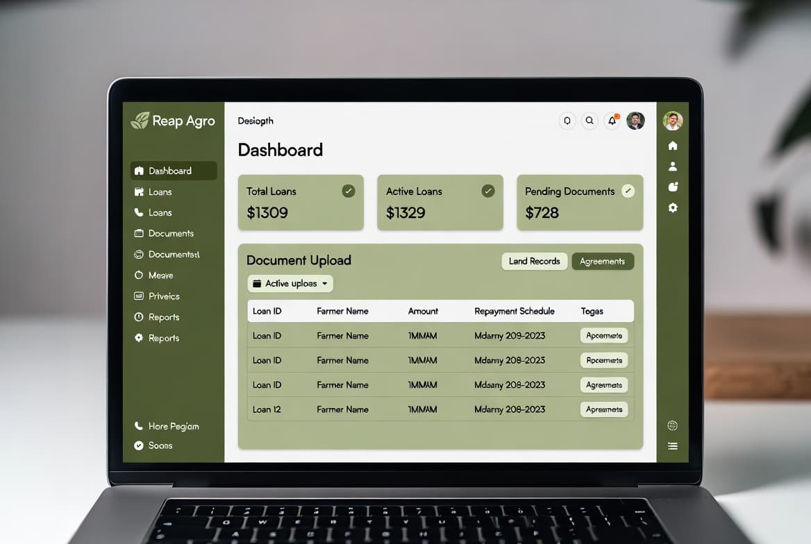 Reap Agro — Loan Management — Agricultural loan management system for farmers